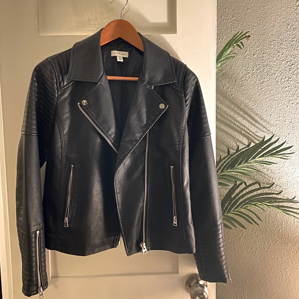 ✨ TOP SHOP Leather Jacket - NEVER WORN
